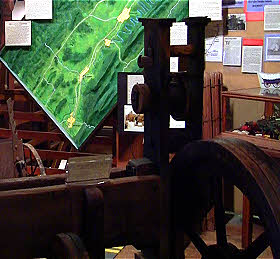 Edinburg Mill Museum interior floor.