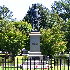 Stonewall Jackson grave in Lexington, Va.